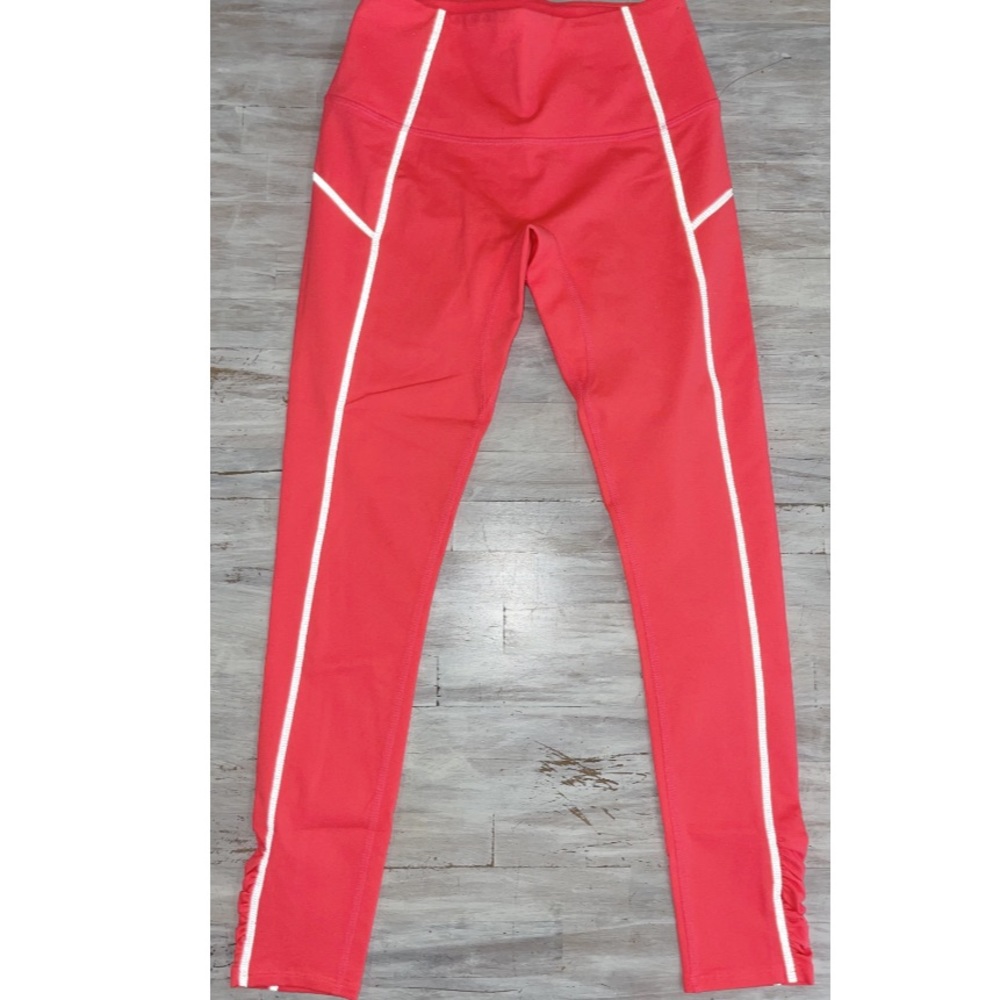 Free People Movement High-Rise 7/8 You're A Peach Leggings- Neon Coral